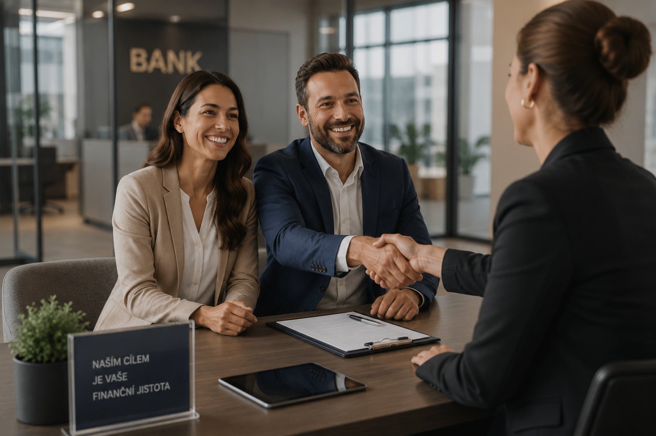 A foreign entrepreneur opening a business account at a Czech bank