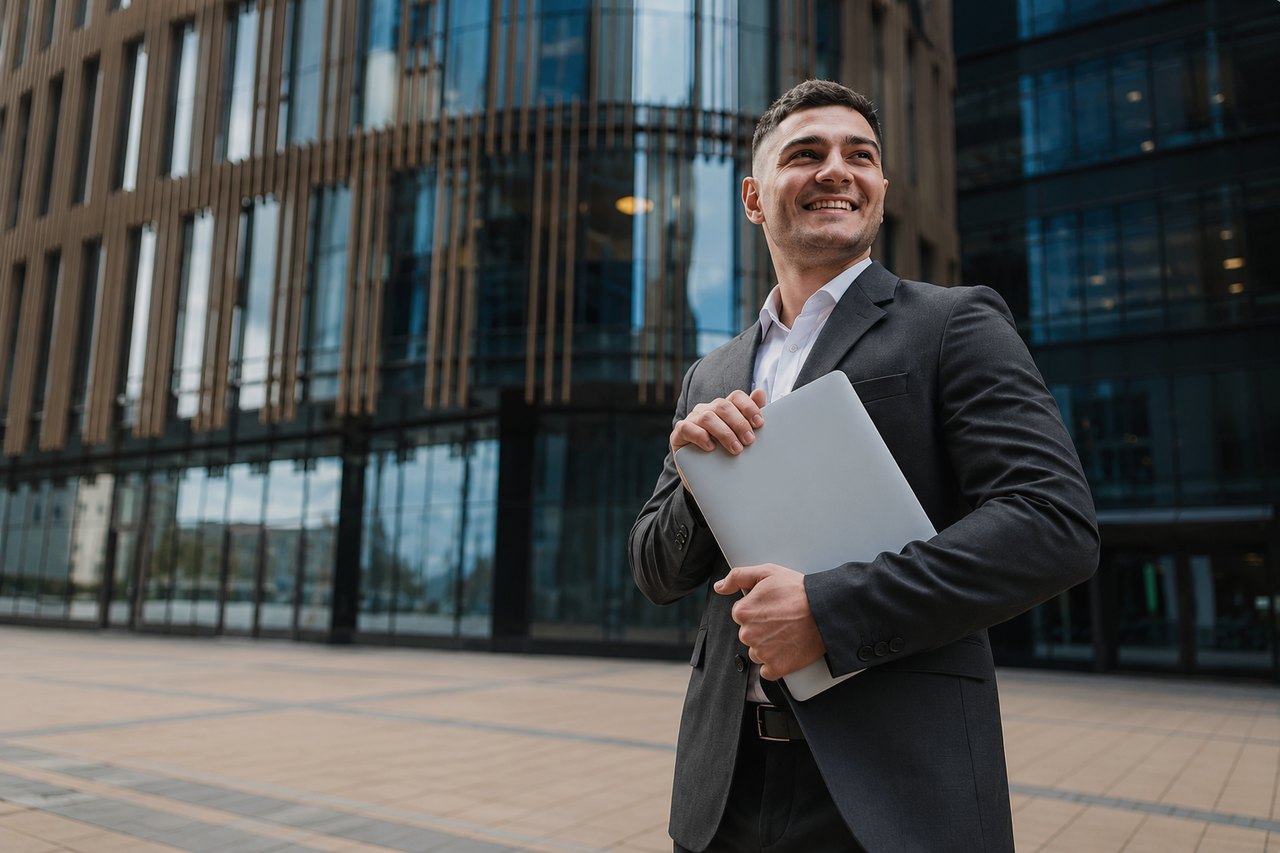 Foreign entrepreneur preparing documents before setting up a company in Czechia